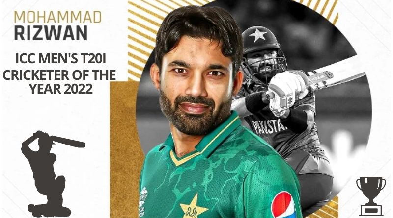 Mohammad Rizwan The number 1 T20 Batsmen in the World in 2022, according to the latest ICC Player Rankings.