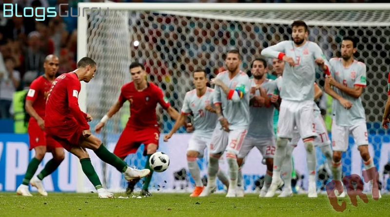 With an incredible free kick, CR7 completes his World Cup hat trick