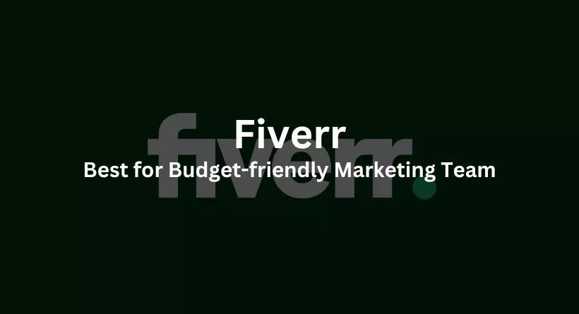 Fiverr: Best for Budget-friendly Marketing Team