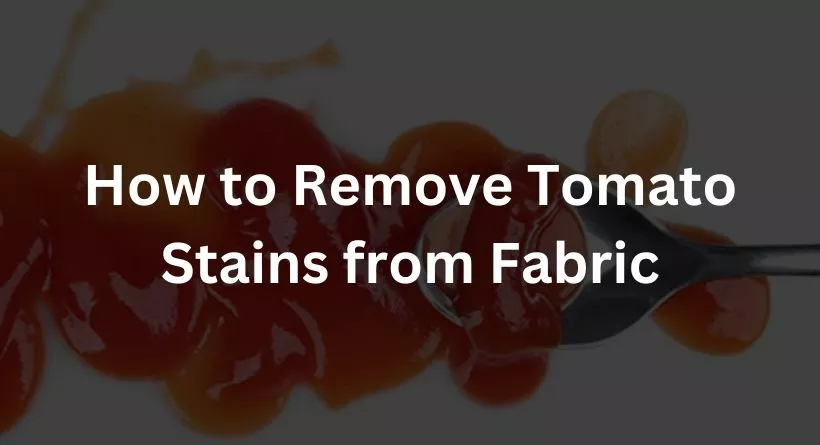How to Remove Tomato Stains from Fabric